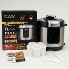 Вместительная мультипечь Zepline ZP-125 аэрофритюр с чашей 7л регулировкой температуры 29 програм