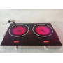 Електрична плита Crownberg CB-1327 настільна інфрачервона на 2 конфорки по 2000 Вт
