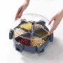 Карусель для зерен настінна з обертанням 360° Kitchen Storage Box 6-in-1 кухонний набір для круп із кріпленням