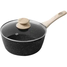 Сотейник із товстим дном об'ємом 1,2 л з антипригарним керамічним покриттям 16 см Rainberg RB-769