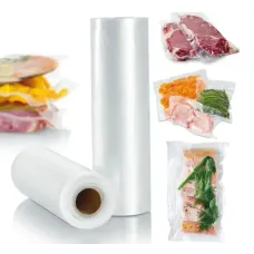 Вакуумні пакети 5 м х 20 см у рулоні/пакети для вакууматора/пакети для вакуумування продуктів