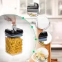 Набір прозорих контейнерів для сипких 5 предметів FOOD з кришками