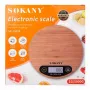 Ваги електронні кухонні до 5 кг Sokany SK-19024 харчові круглі настільні для кухні без чаші на батарейках
