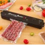 Вакуумний пакувальник для кухні чорний Вакууматор побутовий vacuum sealer Продуктовий вакуумний пакувальник для дому