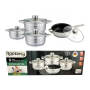 Набір каструль із неіржавкої сталі Rainberg RB-605 | 8 предметів