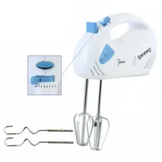 Ручной миксер Rainberg RB-1002 на 5 скоройстей 300W с переключателем скоростей белый