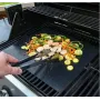 BBQ grill sheet гриль мат портативний антипригарним покриттям 33 Х 40 см для овочів, м'яса, морепродуктів