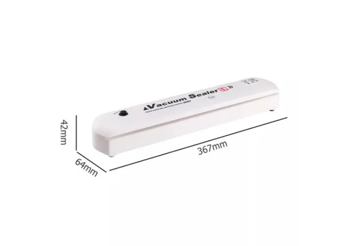 Вакуумний пакувальник продуктів білій Vacuum Sealer кухонний вакууматор для дому