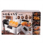Електрична фритюрниця SOKANY WJ-800, 3,5 л, 2000 Вт, з кришкою, знімною чашею та захистом від перегрівання