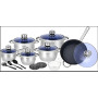 Набір каструль із неіржавкої сталі Zepline ZP-076 Німеччина 18 предметів Набір посуду