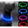 Світлодіодний вологостійкий нашийник для собак USB Размер М - 40 см