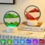 Настольная LED лампа ночник Песочные часы 3D "Moving Sands Capes" USB Ночной светильник