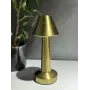 Настільна лампа металева з акумулятором PC-8231 Золотистий Настільна сенсорна LED-лампа