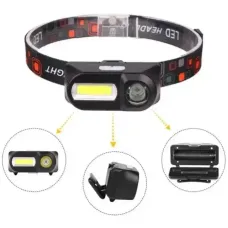 Налобний ліхтар BL 1801A/1804A COB XPE + сенсор 18650 USB charge ⁇ Ліхтарик на голову акумуляторний