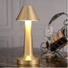 Настольная лампа металлическая с аккумулятором Table Lamp Настольная сенсорная LED лампа