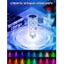 Настольная аккумуляторная лампа с пультом 22см ночник Роза с пультом RGB Crystal Rose.