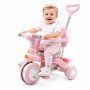 Дитячий триколісний велосипед Baby Carriage 588 рожевий з батьківською ручкою