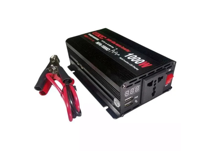 Инвертор 5 CORE 1000W 12V-220V • Преобразователь напряжения 5 CORE 1000W DC/AC 12V с USB и модифицированной синусоидой
