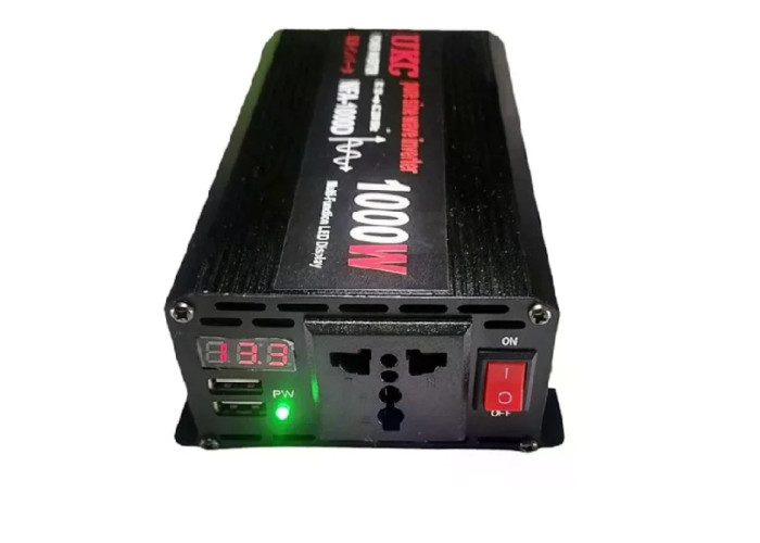 Инвертор 5 CORE 1000W 12V-220V • Преобразователь напряжения 5 CORE 1000W DC/AC 12V с USB и модифицированной синусоидой