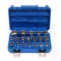 Набір 12-гранних торцевих головок Kraft&Dele KD10348 21 шт 1/2″
