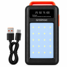Power Bank Aroimac 56-68 80000 mAh черный • Внешний аккумулятор Aroimac 56-68 80000 mAh с LED-фонарем и цифровым индикатором