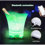 Світлове відро для льоду Bucket Light з Bluetooth • LED відро для напоїв, бару, вечірки, пікніка та сервірування