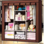 Складна тканинна шафа STORAGE WARDROBE 88130 на 3 секції, 130х45х175 см