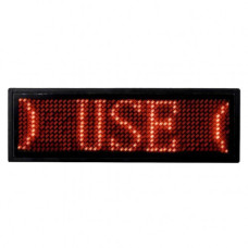 Електронний LED бейдж з біжучим рядком UKC B1248 ∙ Світлодіодна LED вивіска – бейджик