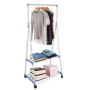 Універсальна пересувна стійка - вішалка для одягу з поличками Coat Rack