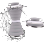 Складана силіконова пляшка Folding travel water cup, 500 мл