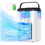 Портативний міні кондиціонер з USB Ice Cooler XL-1346 • Настільний вентилятор-зволожувач з резервуаром 560 мл і LED-підсвіткою