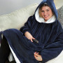 Плед-Толстовка з капюшоном і рукавами Huggle Hoodie Blanket 3-в-1 Унісекс • Теплий худі + Зігріваючий ковдру + Домашній халат