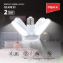 Лампочка складна світлодіодна 4 лопаті E27 KK-202 • LED лампа Mini Fan Blade Bulb E27 KK-202 60W