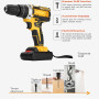 Шуруповерт Electric Drill KAR 600 з набором слюсарного інструменту ∙ Універсальний шуруповерт з насадками Electric Drill 24W