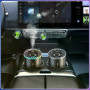 Автомобільний ароматизатор XT015 чорний з RGB-підсвіткою • Аромадифузор «зоряне небо» для авто, дому, офісу та салону машини