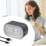 Bluetooth колонка з годинником S15 BT ∙ Портативна бездротова колонка з будильником, FM-радіо, LED-дисплеєм і підтримкою microSD