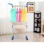 Сушарка складна для білизни GARMENT RACK Вертикальна пересувна стійка-сушарка для сушіння речей та білизни, на коліщатках