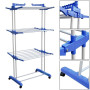 Сушарка складна для білизни GARMENT RACK Вертикальна пересувна стійка-сушарка для сушіння речей та білизни, на коліщатках