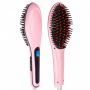 Електрична щітка-випрямляч Fast Hair Straightener HQT-906 Фен-щітка для випрямлення та укладки волосся з LED дисплеєм та