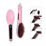 Електрична щітка-випрямляч Fast Hair Straightener HQT-906 Фен-щітка для випрямлення та укладки волосся з LED дисплеєм та