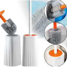 Туалетний йоржик Toilet brush з вигнутою щіткою для важкодоступних місць · Щітка чистяча для унітазу
