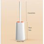 Туалетний йоржик Toilet brush з вигнутою щіткою для важкодоступних місць · Щітка чистяча для унітазу