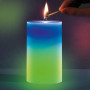 Воскова свічка зі справжнім полум'ям та RGB підсвіткою Candled Mood Madic
