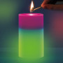 Воскова свічка зі справжнім полум'ям та RGB підсвіткою Candled Mood Madic