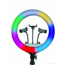 Кільцева RGB селфі - лампа, 36 см ∙ Світлодіодна лампа з пультом MJ36
