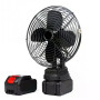 Акумуляторний вентилятор Lithium Electric Fan 48V чорний
