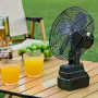 Акумуляторний вентилятор Lithium Electric Fan 48V чорний