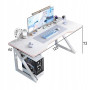 Білий комп'ютерний стіл Dash S12 • Комп'ютерний та ігровий стіл Dash S12 120×60×72,5 см для ПК, ноутбука, роботи та навчання