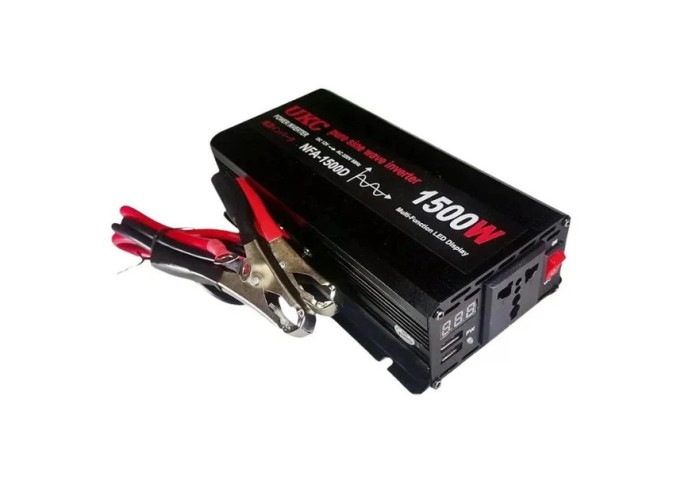 Інвертор 5 CORE 1500W 12V AC/DC • Перетворювач напруги 5 CORE 1500W 12V із синусоїдальним виходом для автономного живлення