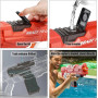 Водяний пістолет дитячий Combat Water Gun • Акумуляторний водяний бластер з автоматичним набором води для літніх ігор